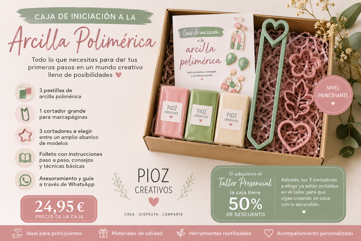 Pack iniciación a la arcilla polimerica