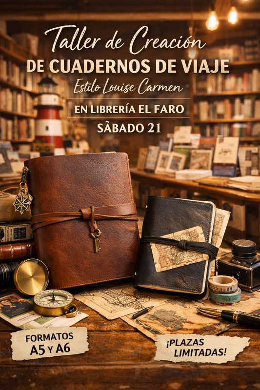 Taller de creación de cuadernos de viaje estilo Louise Carmen en Librería El Faro