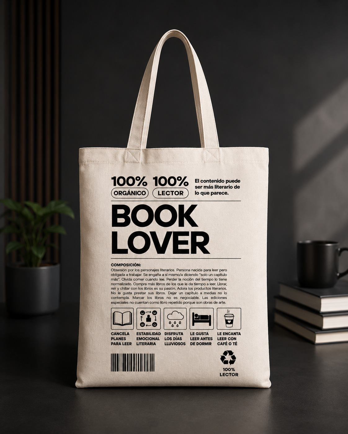 Totebag “Book Lover”