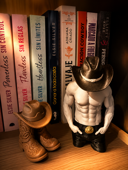 Figura Decorativa Inspirada en el Cowboy Romance