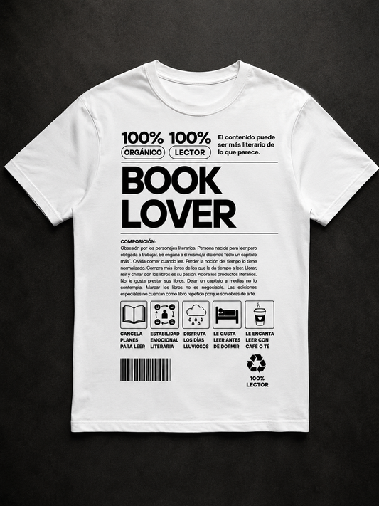 Camiseta “Book Lover” Oversice