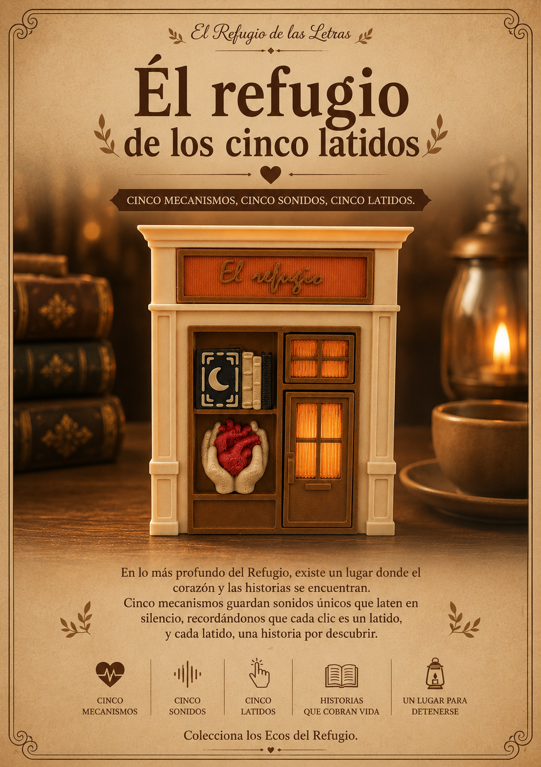 Clicker sensorial de colección con 5 mecanismos mecánicos