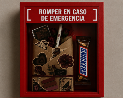 Caja “Romper en caso de emergencia literaria”