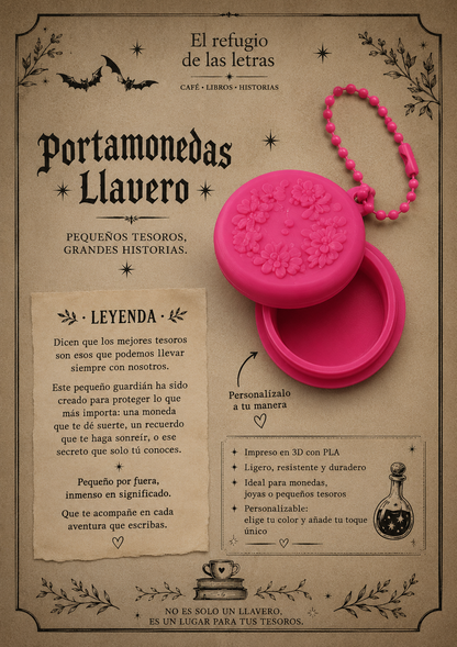 Flores del refugio llavero personalizable