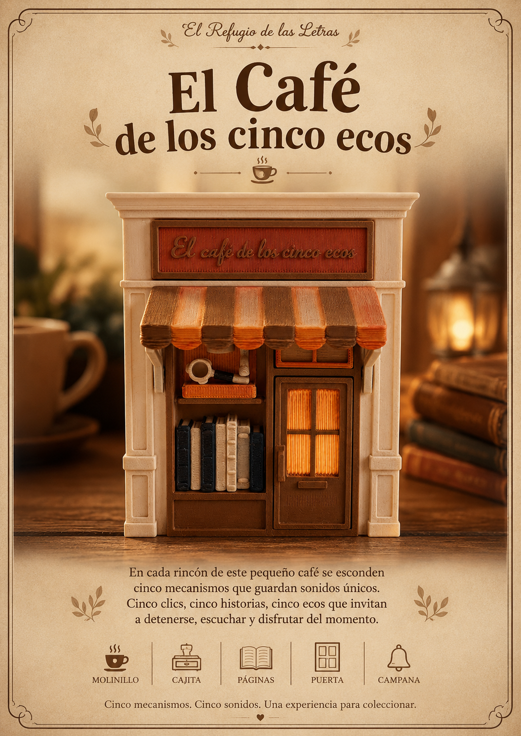 Clicker sensorial de colección con 5 mecanismos mecánicos