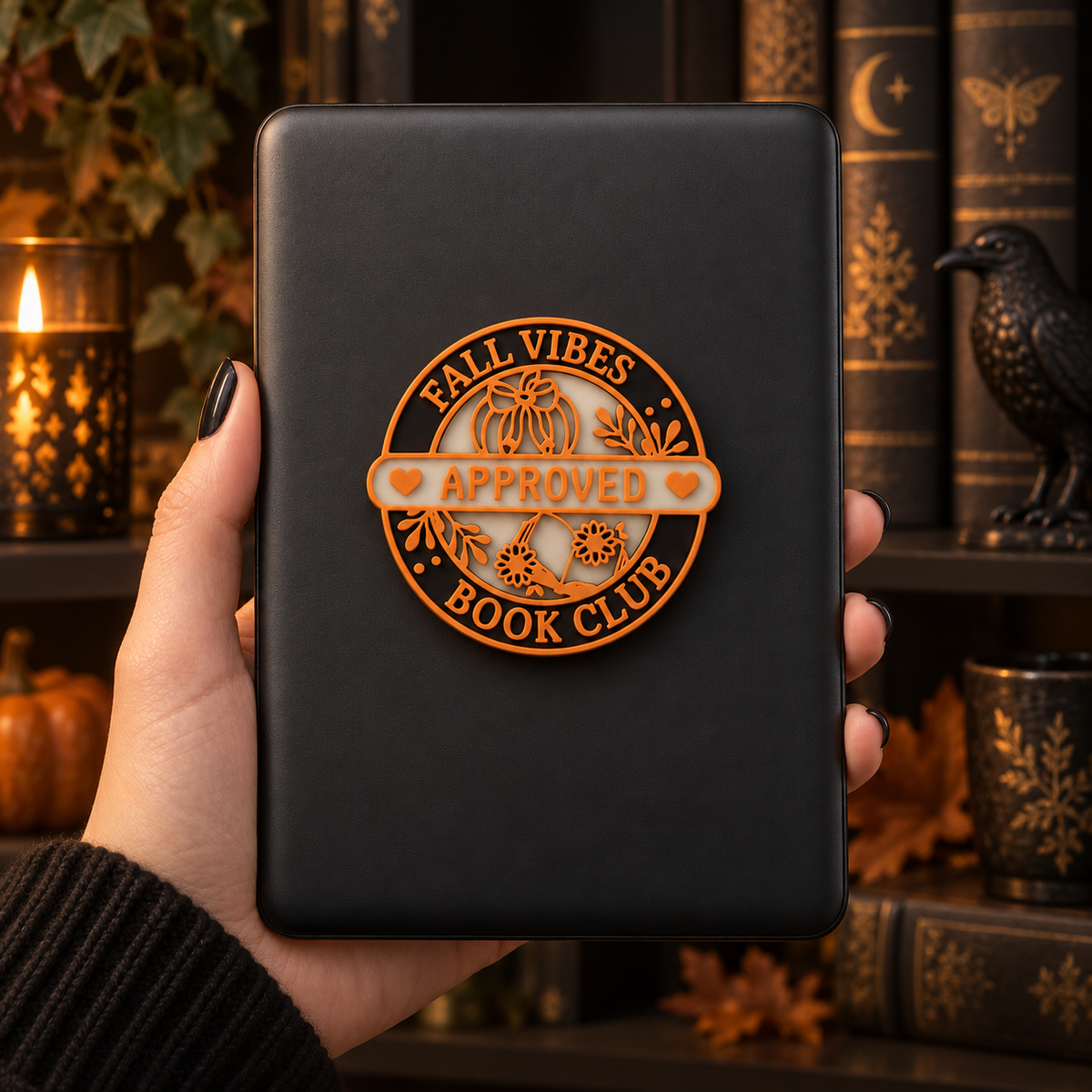 Phone Grip “Fall Vibes Approved Book Club”