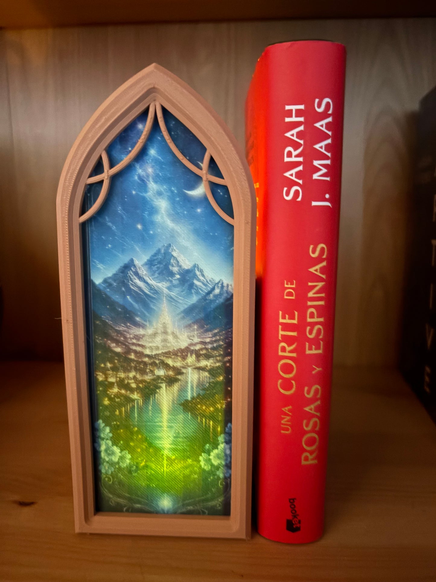 Ventana Nook Book con Luz — Refugio entre páginas