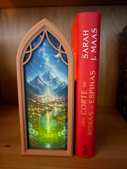 Ventana Nook Book con Luz — Refugio entre páginas