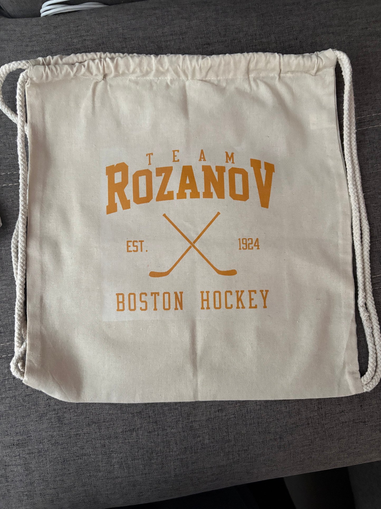 Mochila de cuerdas “Team Rozanov”  Inspirada en Heated Rivalry