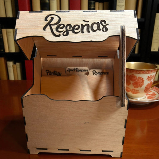 Caja de Tarjetas de Reseñas Literarias – Edición Recetario Vintage
