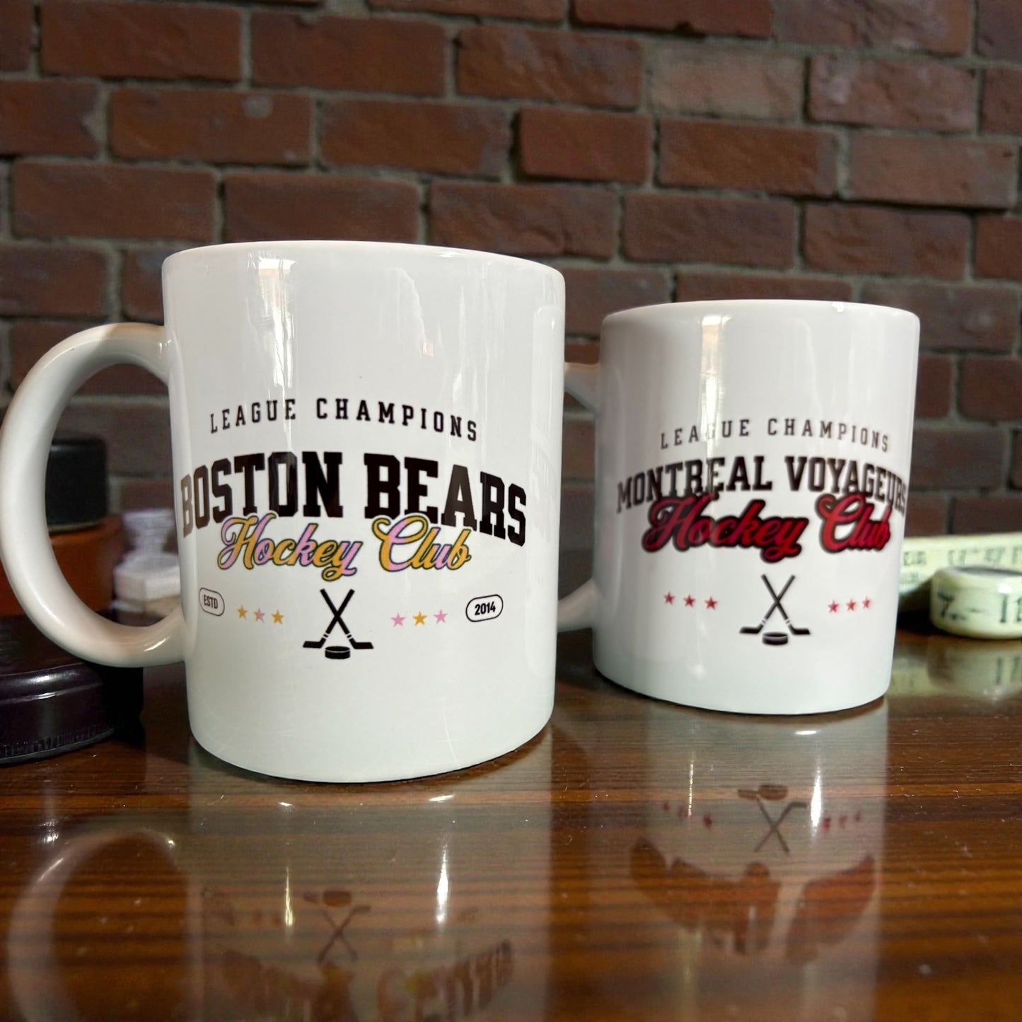 Juego de tazas inspirado en Heated Rivalry